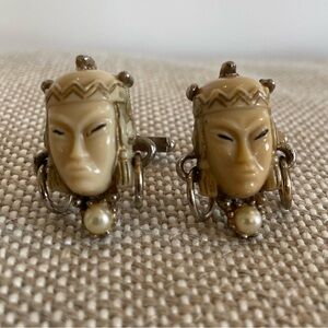 Vintage 60’s Selro Selina Asian Princess Cufflinks